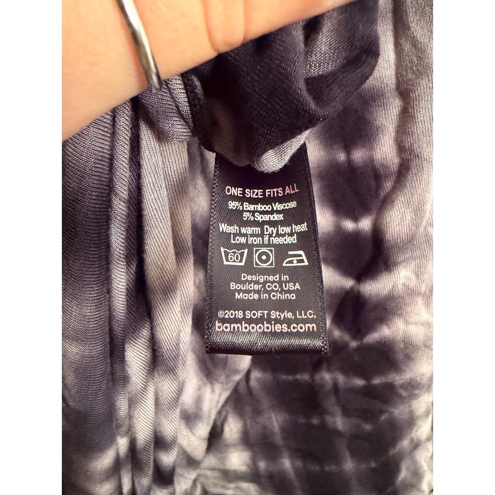 Bamboobies Midnight Shibori Open Nursing Shawl Tie Dye Bamboo One Size Boho - Picture 7 of 7
